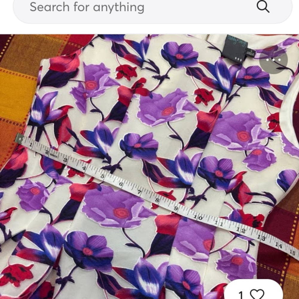 Gabby Skye Floral Mini Dress - Purple and Red - Picture 8 of 16